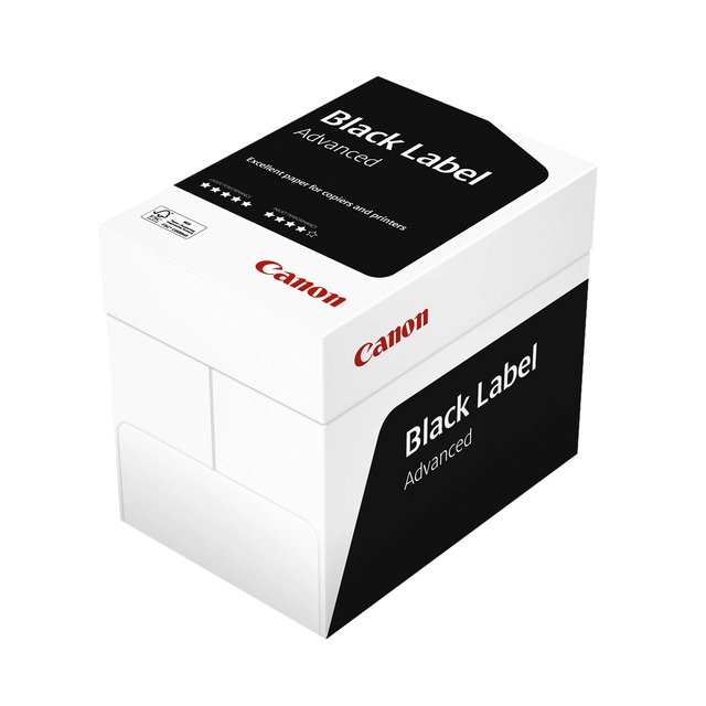 Een Kopieerpapier Canon Black Label Advanced A4 80gr wit 500 vel koop je bij Hoekmankantoorartikelen.nl