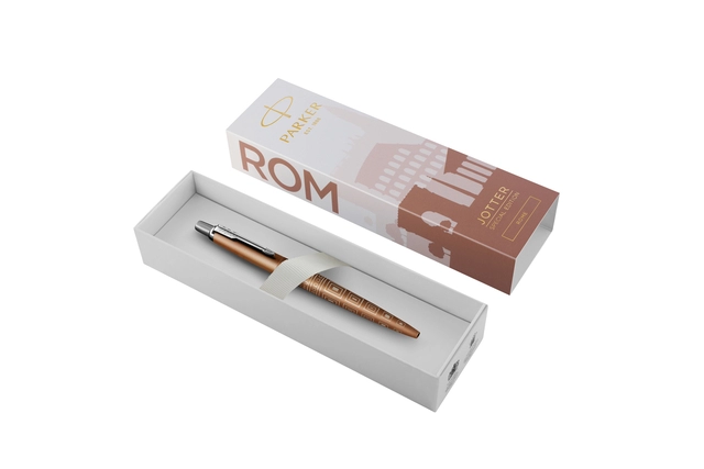 Een Balpen Parker Jotter special edition Rome bronze CT medium koop je bij VHK Kantoorartikelen