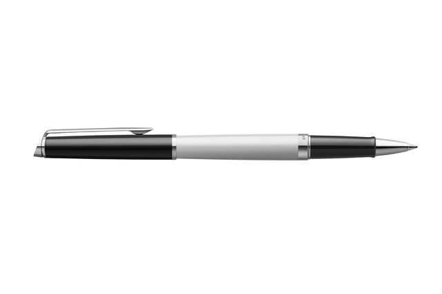 Een Rollerpen Waterman Hémisphère Colour Blocking black en white CT fijn koop je bij Hoekmankantoorartikelen.nl