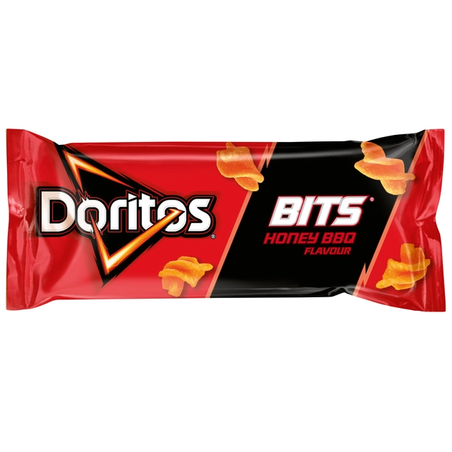 Een Chips Doritos Bits twisties honey bbq zak 30gr koop je bij VHK Kantoorartikelen