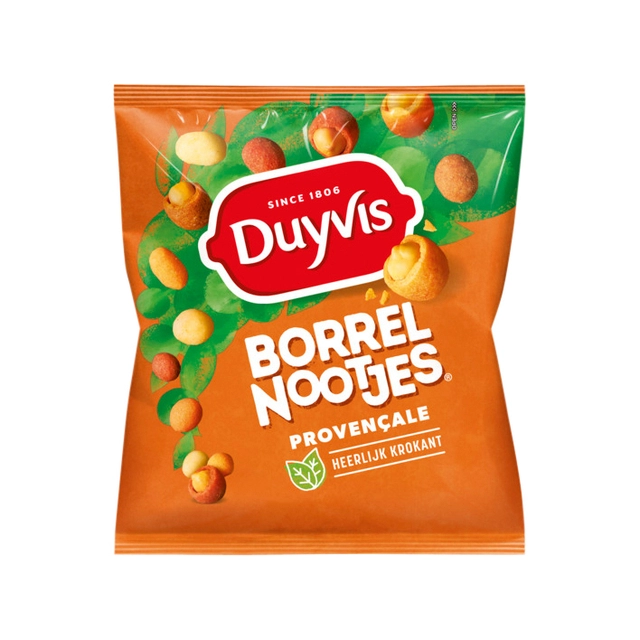 Een Borrelnootjes Duyvis provencale 275gr koop je bij VHK Kantoorartikelen