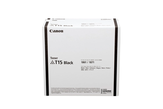 Een Tonercartridge Canon T15 zwart koop je bij VHK Kantoorartikelen