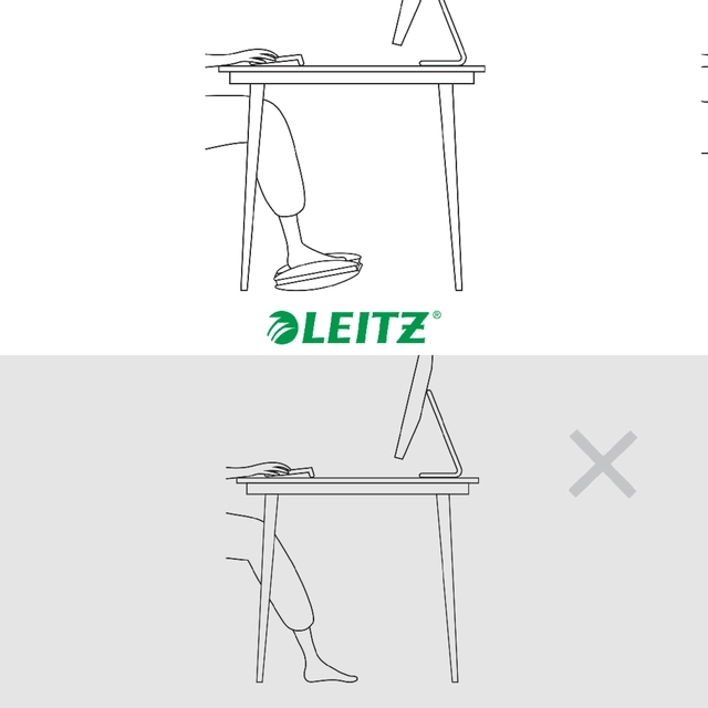 Een Voetensteun Leitz Ergo verstelbaar lichtgrijs koop je bij Hoekmankantoorartikelen.nl