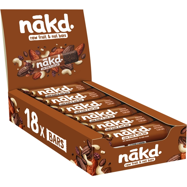 Een Fruit- en notenreep NAKD cocoa delight 18x35 gram koop je bij VHK Kantoorartikelen