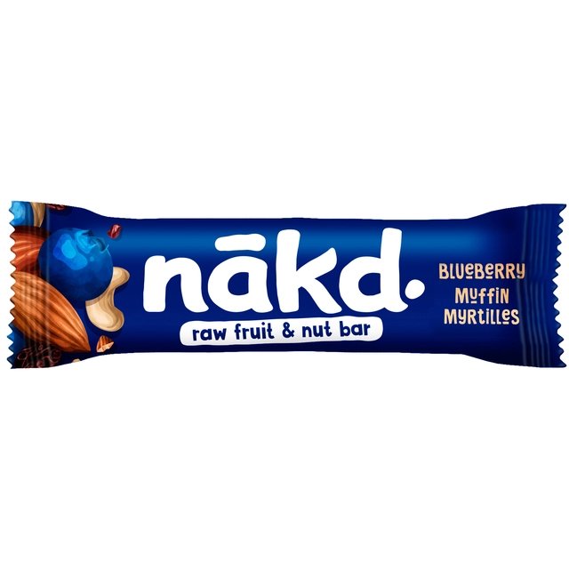 Een Fruit- en notenreep NAKD blueberry muffin 18x35 gram koop je bij VHK Kantoorartikelen