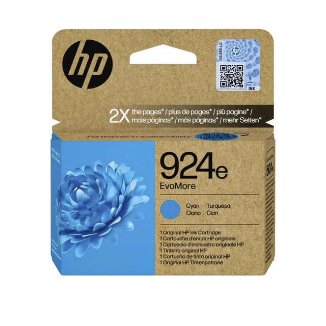 Een Inktcartridge HP 4K0U7NE 924E Evomore blauw koop je bij VHK Kantoorartikelen