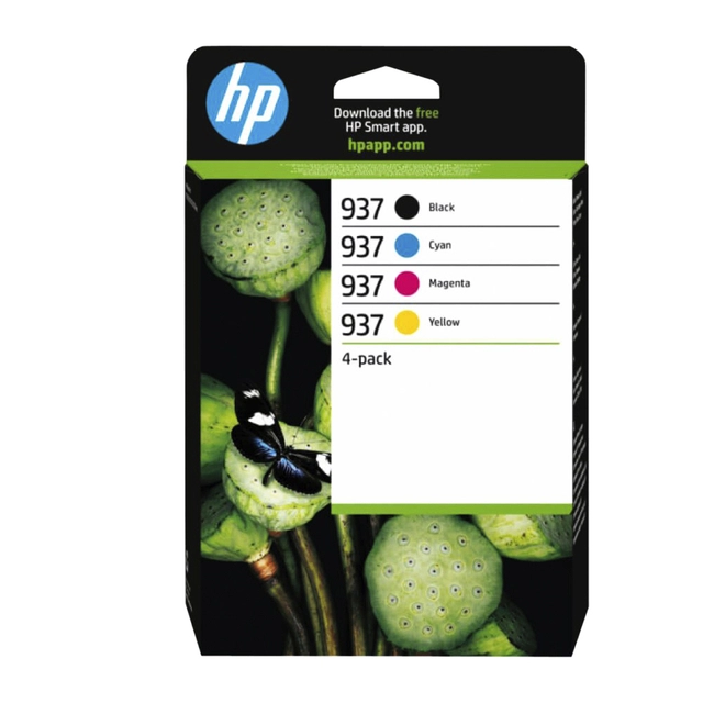 Een Inktcartridge HP 6C400NE 937 zwart + 3 kleuren koop je bij VHK Kantoorartikelen