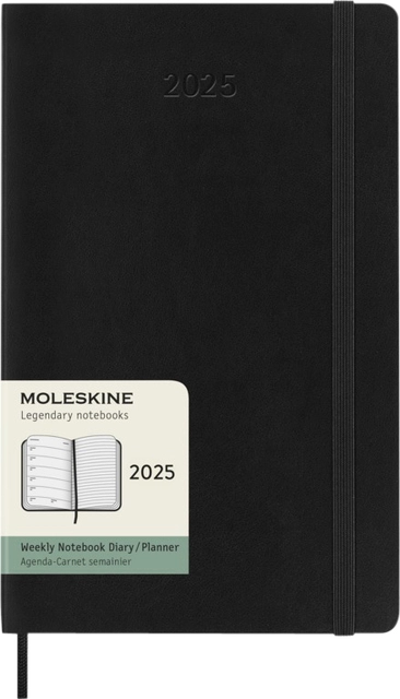 Een Agenda 2025 Moleskine 12M Planner Weekly 7dagen/1pagina large sc black koop je bij Hoekmankantoorartikelen.nl