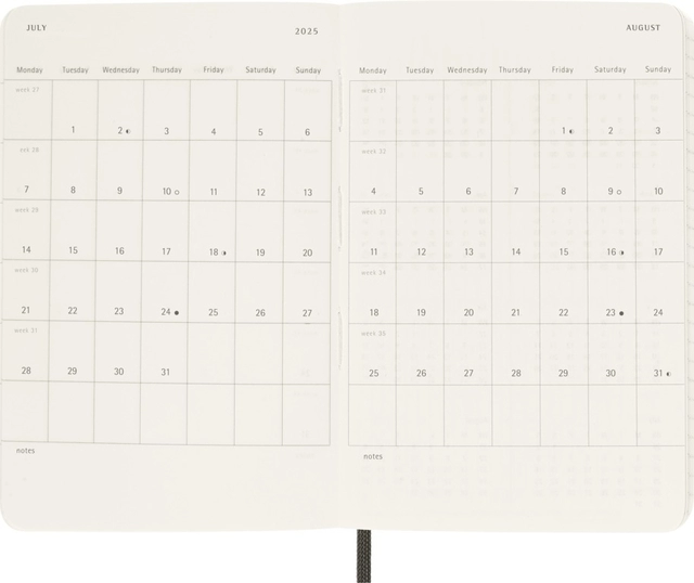 Een Agenda 2025 Moleskine 12M Planner Weekly 7dagen/1pagina pocket sc myrtle green koop je bij VHK Kantoorartikelen