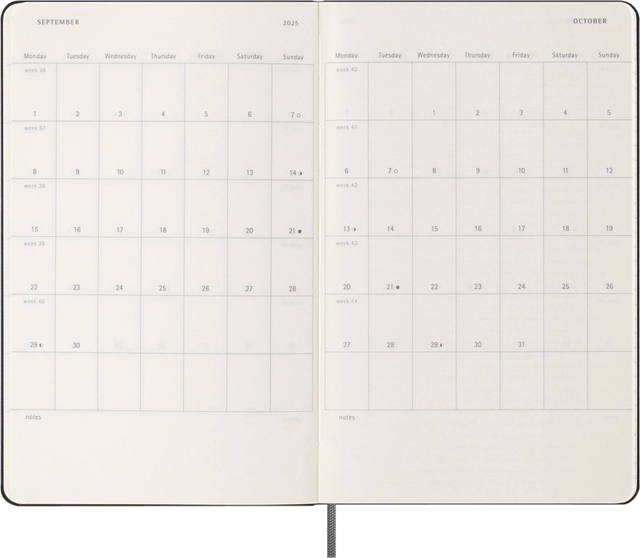 Een Agenda 2024/2025 Moleskine 18M Planner Weekly 7dagen/1pagina large hc black koop je bij Hoekmankantoorartikelen.nl