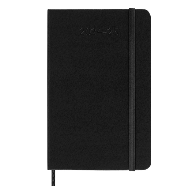 Een Agenda 2024/2025 Moleskine 18M Planner Weekly 7dagen/1pagina pocket hc black koop je bij VHK Kantoorartikelen