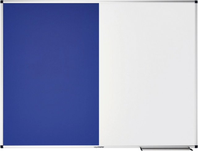 Een Combibord Legamaster UNITE blauw vilt-whiteboard 90x120cm koop je bij Hoekmankantoorartikelen.nl