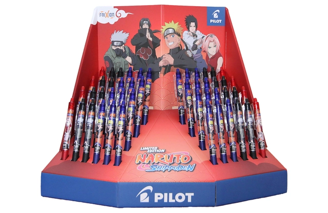 Een Rollerpen PILOT friXion clicker Naruto medium 3 kleuren assorti koop je bij Hoekmankantoorartikelen.nl