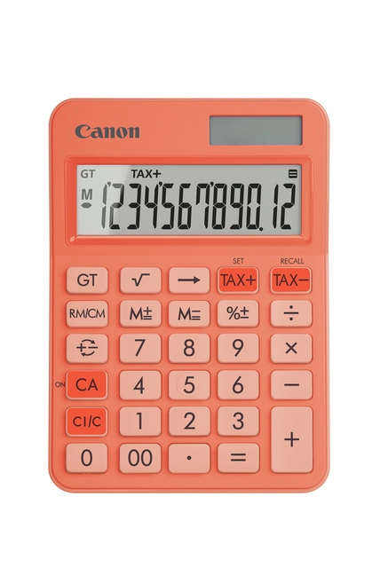 Een Rekenmachine Canon LS-125KB oranje koop je bij VHK Kantoorartikelen