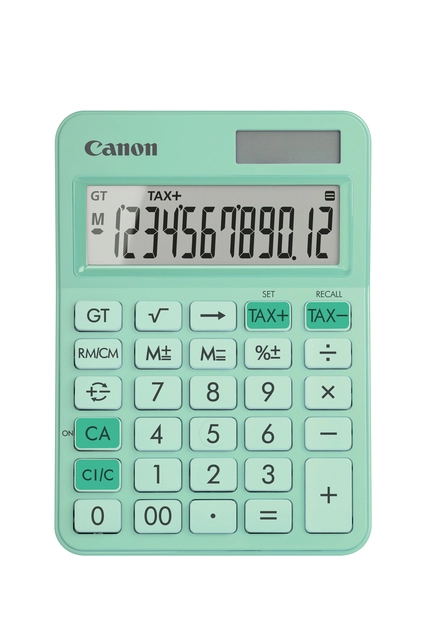 Een Rekenmachine Canon LS-125KB groen koop je bij VHK Kantoorartikelen