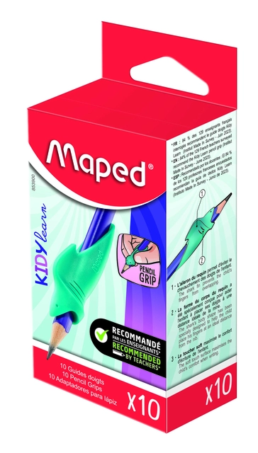 Een Potloodgrip Maped Kidy Learn set à 10 stuks koop je bij VHK Kantoorartikelen