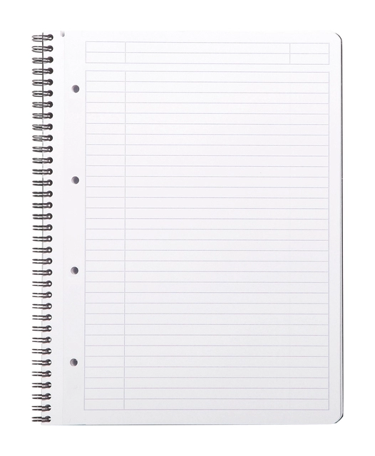 Een Notitieboek Rhodia Greenbook A4+ lijn 4-gaats 180 pagina's 90gr zwart koop je bij VHK Kantoorartikelen