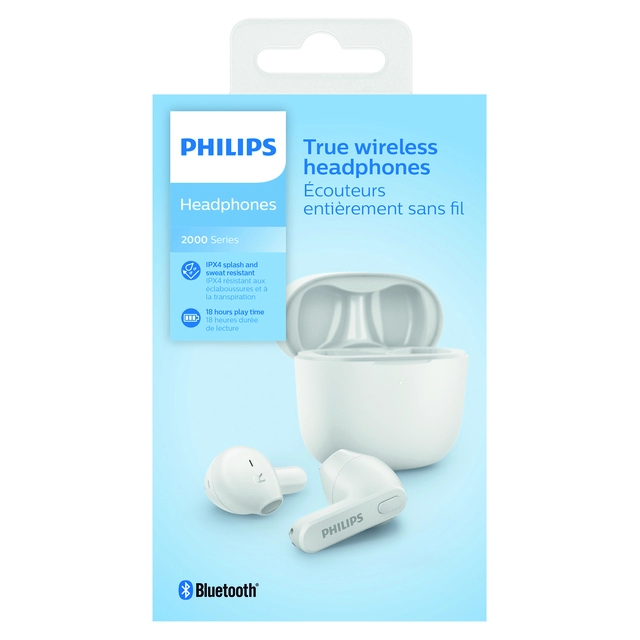 Een Oortelefoon Philips In-ear TWS TAT2236 wit koop je bij VHK Kantoorartikelen