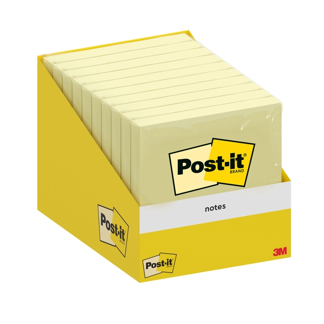 Een Memoblok 3M Post-it 6820 76x76mm Notes Canary Yellow koop je bij VHK Kantoorartikelen