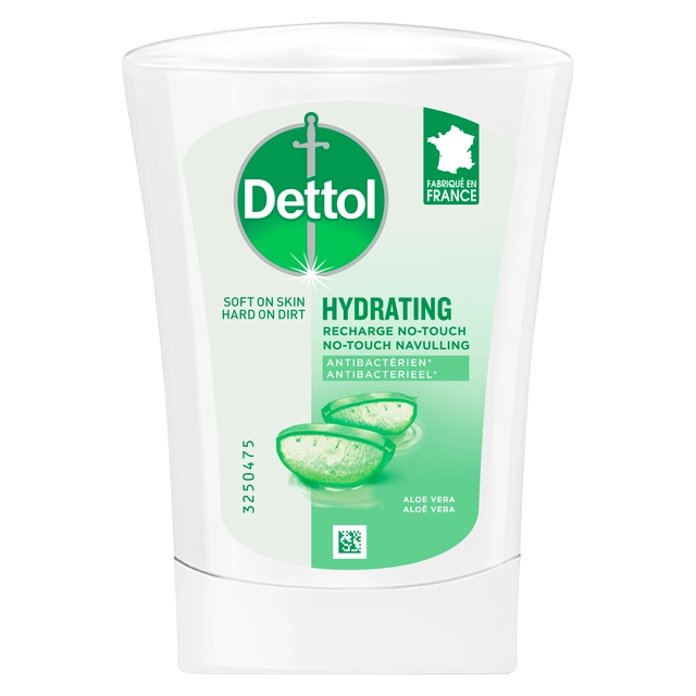 Een Handzeep Dettol Hydrating Aloe Vera antibacterieël 250ml refill No Touch koop je bij VHK Kantoorartikelen