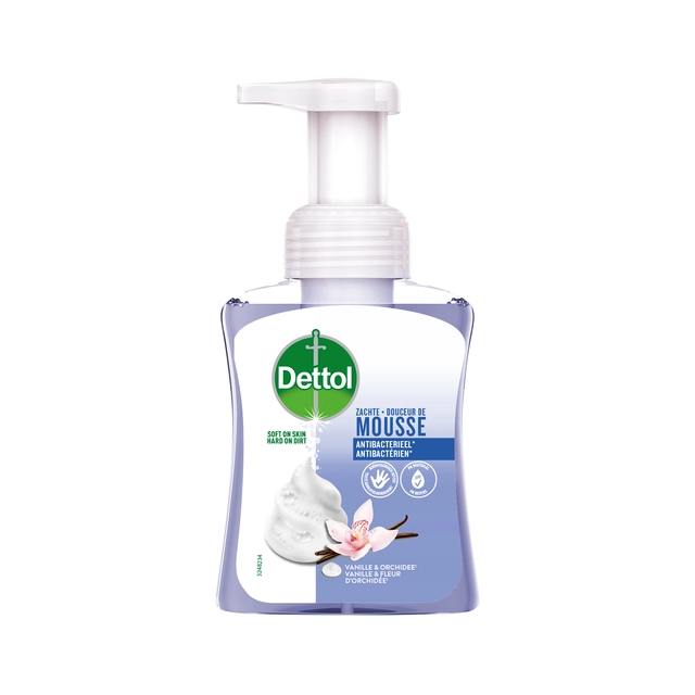 Een Handzeep Dettol Foam Vanilla 250ml koop je bij VHK Kantoorartikelen