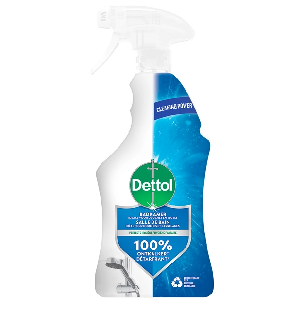 Een Ontkalker Dettol Badkamer spray 500ml koop je bij VHK Kantoorartikelen