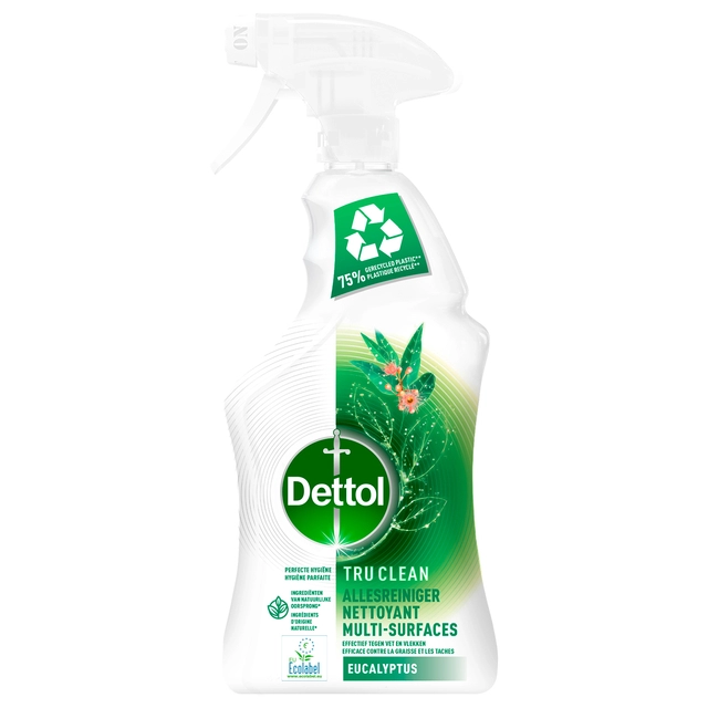 Een Allesreiniger Dettol TC Eucalyptus spray 500ml koop je bij VHK Kantoorartikelen