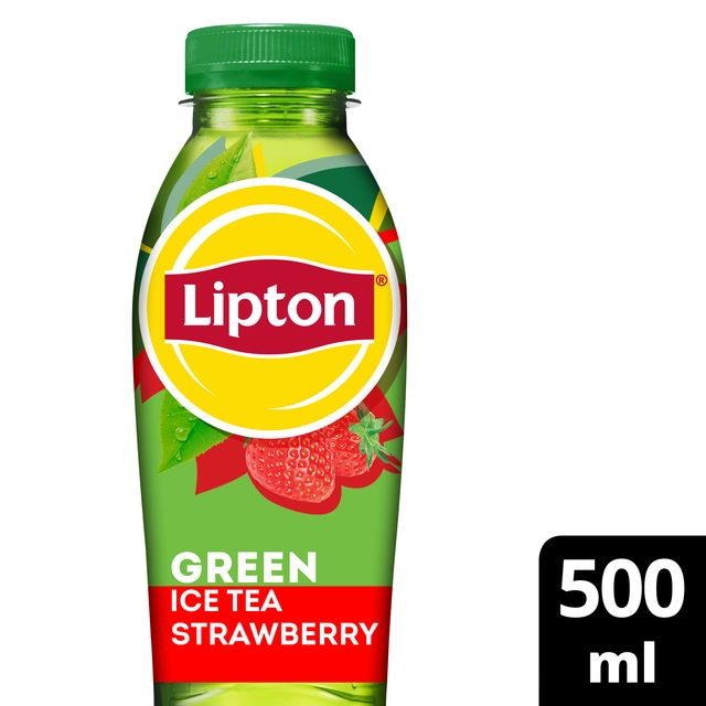 Een Frisdrank Lipton Ice Tea green strawberry petfles 500ml koop je bij VHK Kantoorartikelen