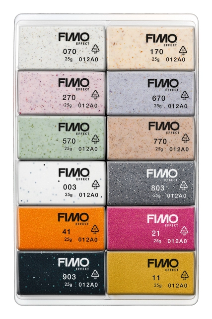 Een Klei Fimo effect colour pak à 12 Boho kleuren koop je bij Hoekmankantoorartikelen.nl