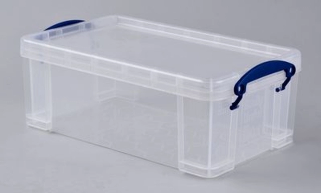 Een Opbergbox Really Useful 5 liter 340x200x125mm transparant wit koop je bij Hoekmankantoorartikelen.nl