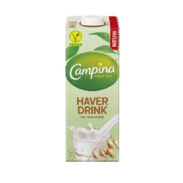 Een Haverdrink Campina plantaardig pak 1 liter koop je bij Hoekmankantoorartikelen.nl