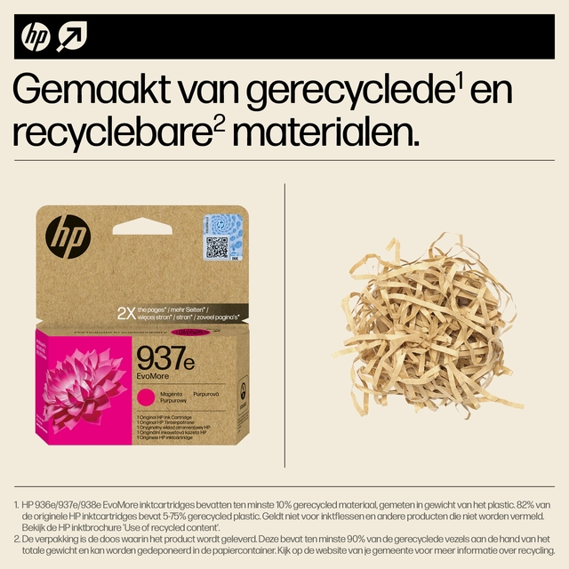 Een Inktcartridge HP 4S6W7NE 937E Evomore rood koop je bij VHK Kantoorartikelen