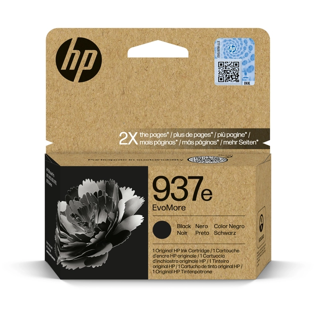 Een Inktcartridge HP 4S6W9NE 937E Evomore zwart koop je bij VHK Kantoorartikelen