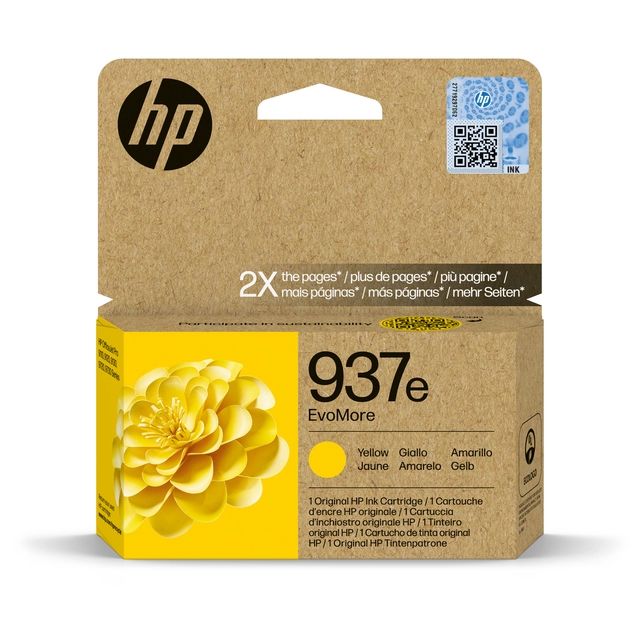 Een Inktcartridge HP 4S6W8NE 937E Evomore geel koop je bij VHK Kantoorartikelen