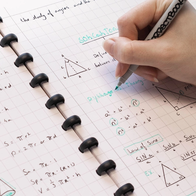 Een Uitbreidingsset Correctbook A5 ruit 10x10mm 5 bladen koop je bij VHK Kantoorartikelen