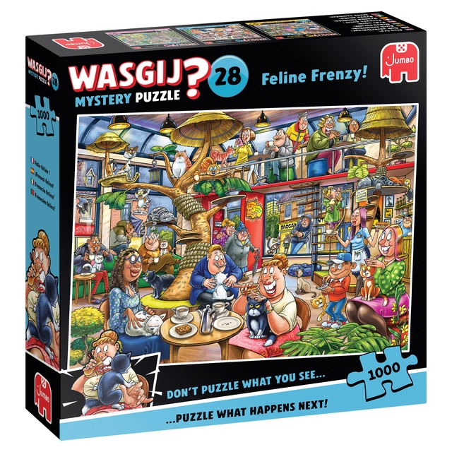 Een Wasgij Mystery 28 - Feline Frenzy! 1000 st koop je bij economaat.be