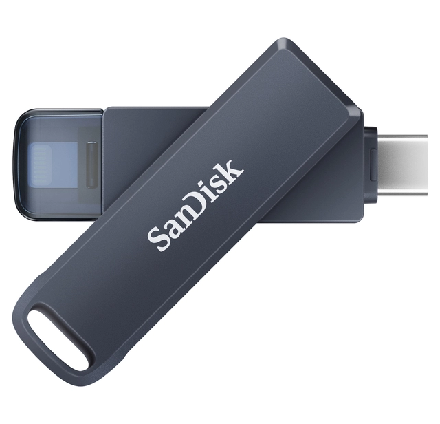 Een Phone Drive 64GB lightning- USB-C blauw koop je bij Boek en kantoorvakhandel Reterink