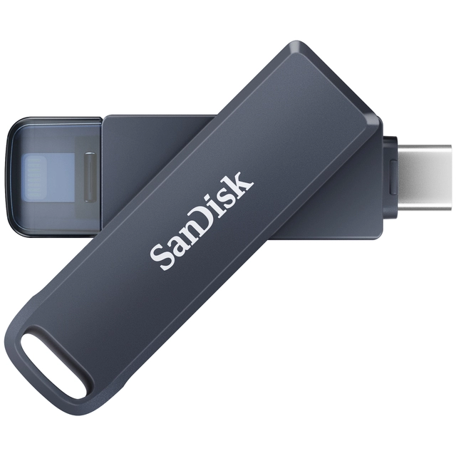 Een Phone Drive 256GB lightning- USB-C blauw koop je bij Boek en kantoorvakhandel Reterink