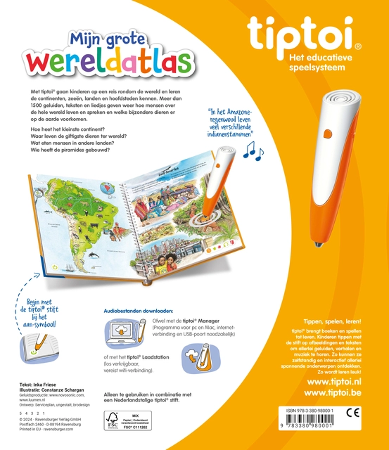 Een tiptoi® De wereldatlas koop je bij PrimaOffice