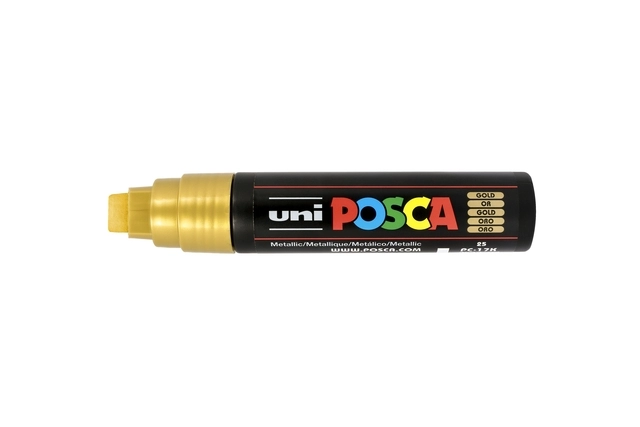 Een Verfstift Posca PC17K extra breed rechthoek goud koop je bij Hoekmankantoorartikelen.nl