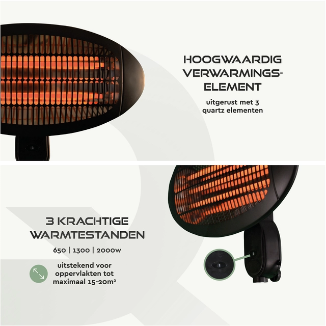 Een Terrasverwarmer BRASQ PHW100 hangend elektrisch koop je bij Hoekmankantoorartikelen.nl