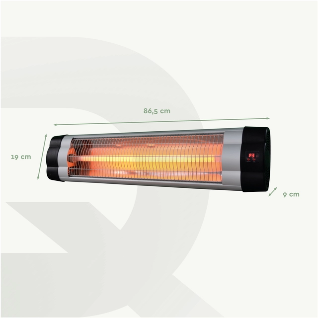 Een Terrasverwarmer BRASQ PHW200 hangend elektrisch met afstandbediening koop je bij Hoekmankantoorartikelen.nl