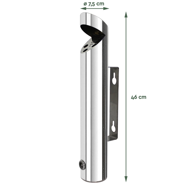 Een Asbak BRASQ wand AT200 RVS koop je bij Hoekmankantoorartikelen.nl