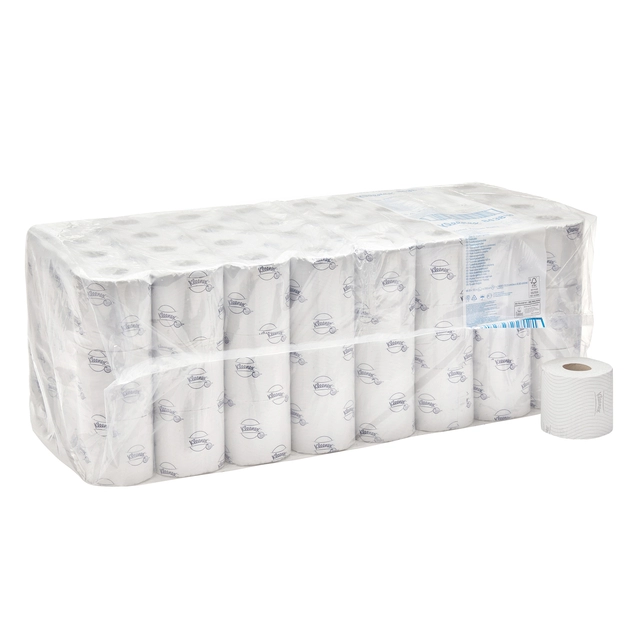 Een Toiletpapier Kleenex 2-laags 250vel individueel wit 8438 koop je bij Hoekmankantoorartikelen.nl