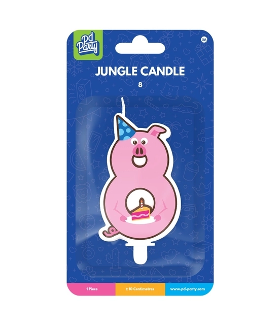 Jungle candle 8 Pig