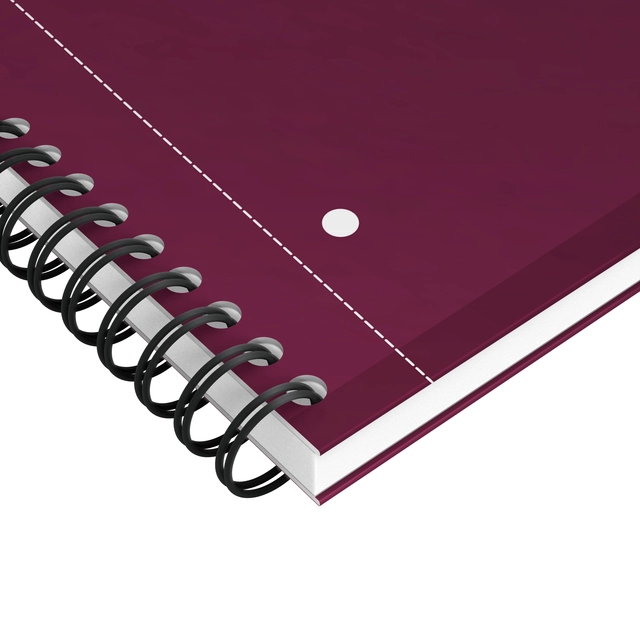 Een Spiraalblok Oxford International Notebook A4+ lijn rood koop je bij economaat.be