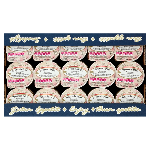 Een Roompaté Les Gourmands Brussels 45x25 gram cupjes koop je bij Clippz! Office Supplies