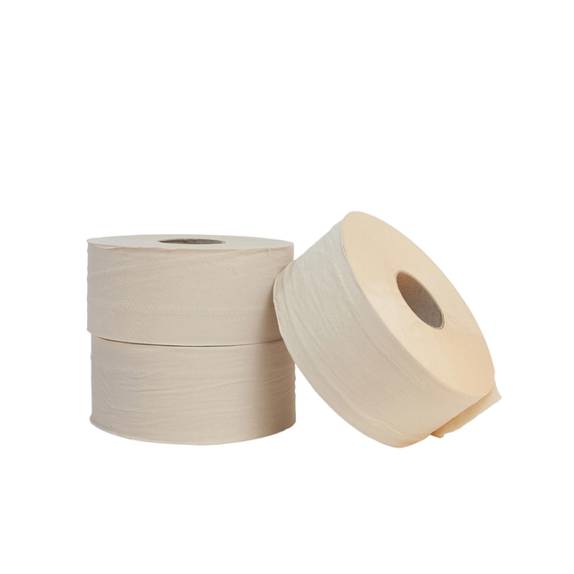 Een Toiletpapier The Good Roll jumbo klein bamboe 2-laags 180m naturel koop je bij Company Supplies