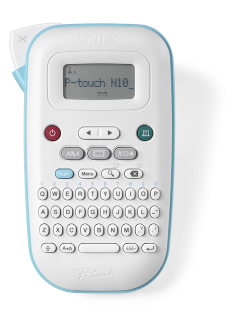 Een Labelprinter Brother P-touch Btag PT-N10 draagbaar qwerty 12mm wit koop je bij van den Heuvel Boek en Kantoor 