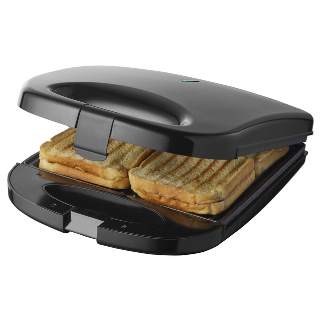 Een Tosti apparaat Tomado XXL 1200 Watt zwart koop je bij Continu Kantoor